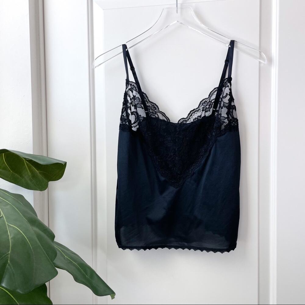 Cabernet Vintage Black Lace Cami Lingerie 36